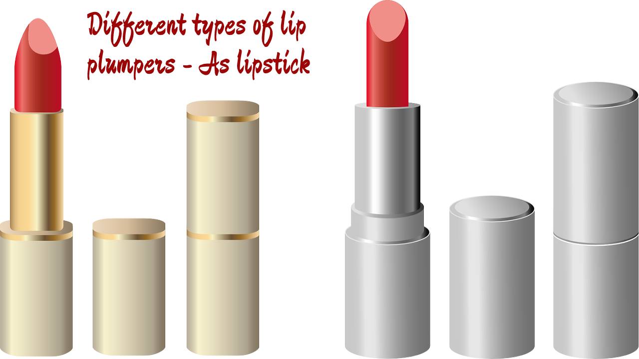 As lipstick