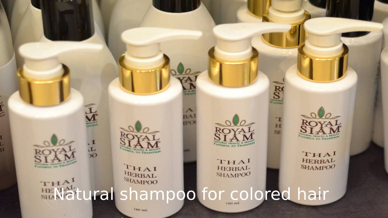 Natural shampoo for colored hair